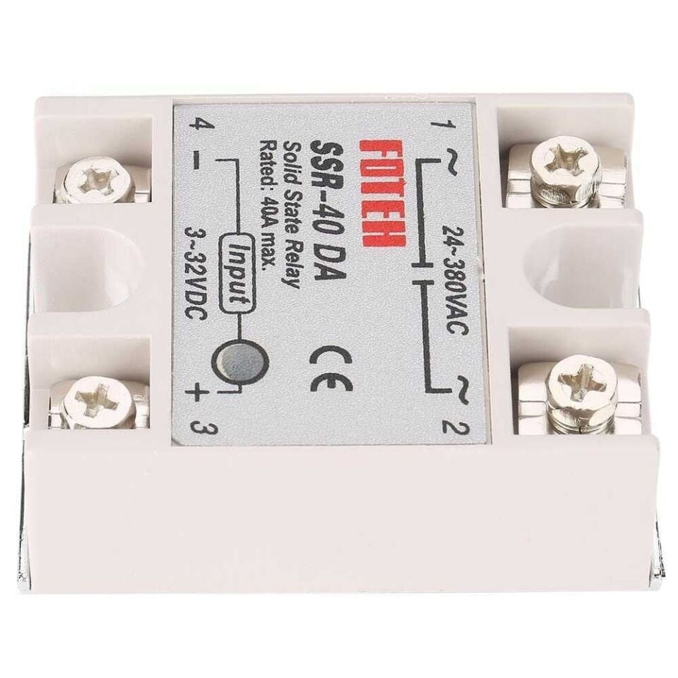 SSR-40DA 40A Sıcaklık Kontrol Katı Hal Rölesi (SSR)