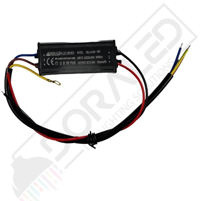 5-7X3W 700Ma 15-25V Power Led Driver IP67 Power Led Sürücü
