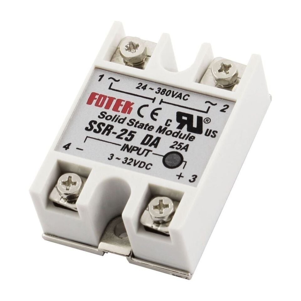 SSR-25DA 25A Sıcaklık Kontrol Katı Hal Rölesi (SSR)