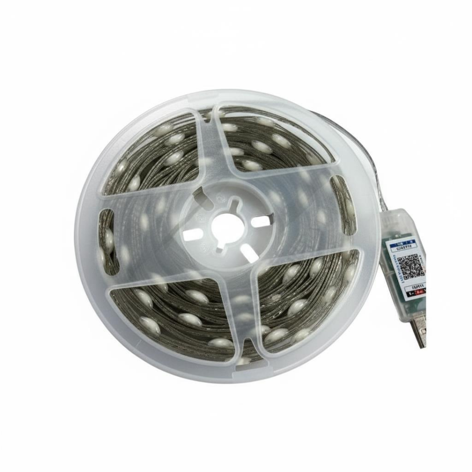 Usb'li 5v Yılbaşı Led Işık Dış Mekan, RGB Pixel Akıllı Peri Led 5 Metre