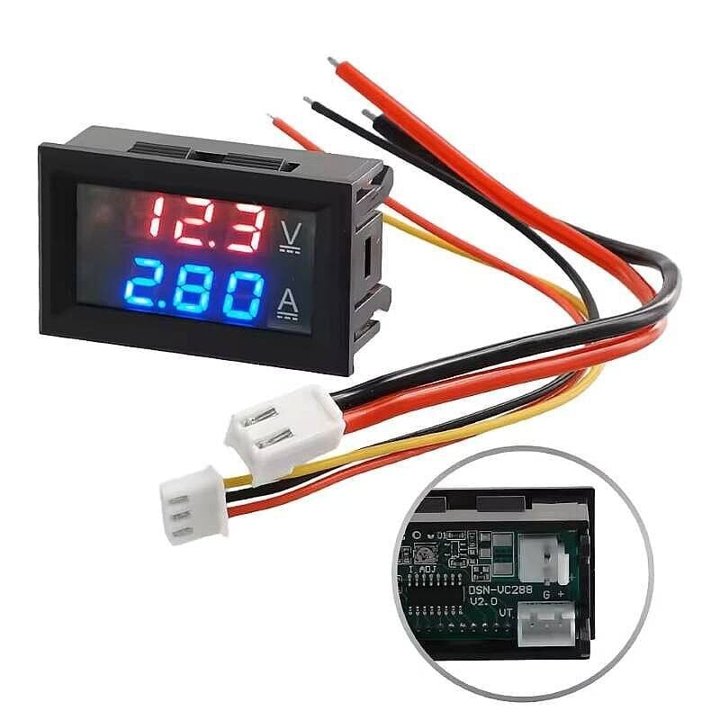 Dijital Voltmetre Dijital Ampermetre DC 100V 10A