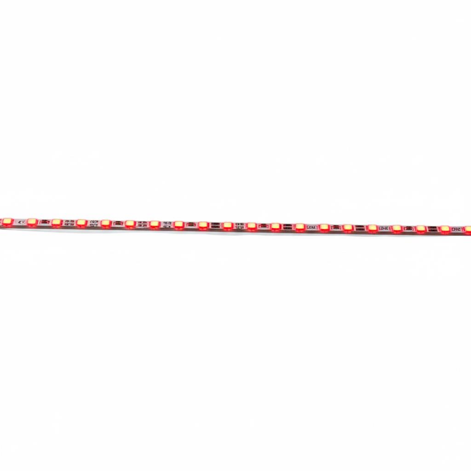 4mm 12V Alüminyum Çubuk Led Bar Kırmızı 120Ledli 100cm 12Volt