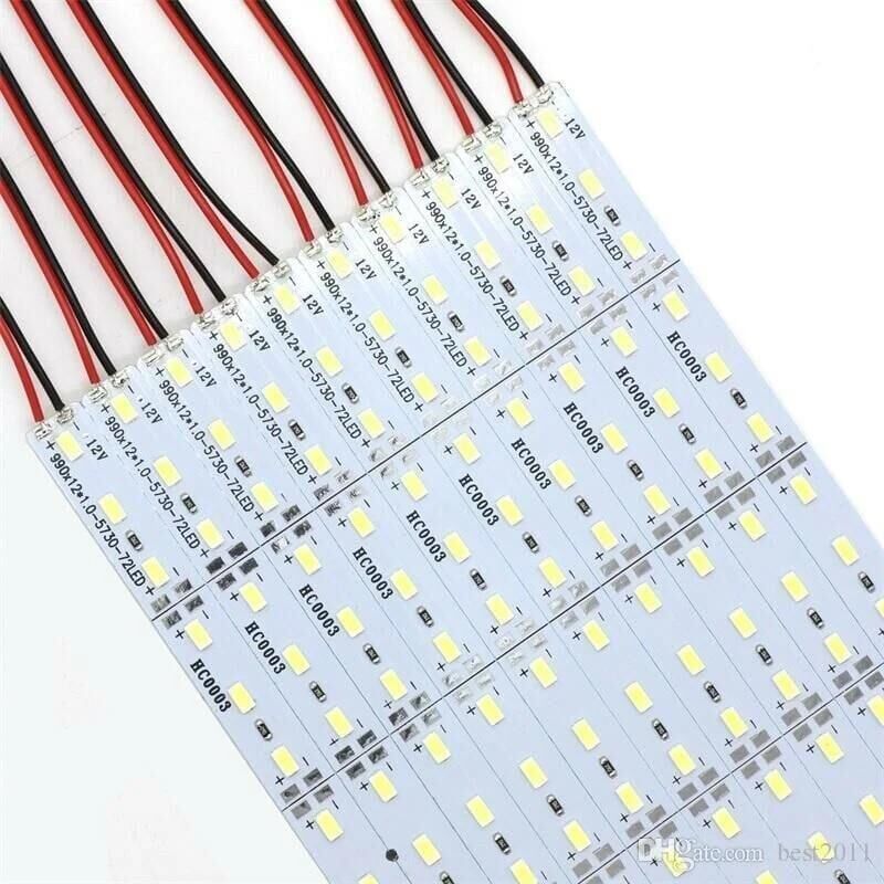 12 Volt BANTLI 5730 Ledli Led Bar Alüminyum Çubuk Led 72 Ledli Natural Beyaz 4000-4500K 100cm 12V