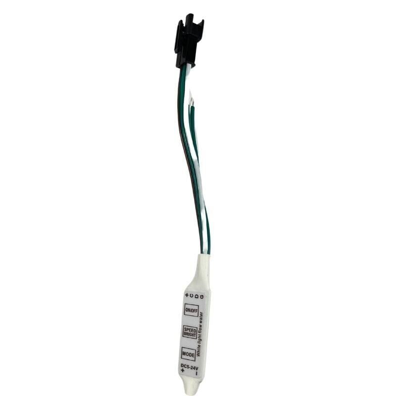 5-24V Mini Tek Renk Yürüyen Pixel Şerit Led Kontrol Devresi WS2811 Su Akan Anahtarlı Kontrol Devre