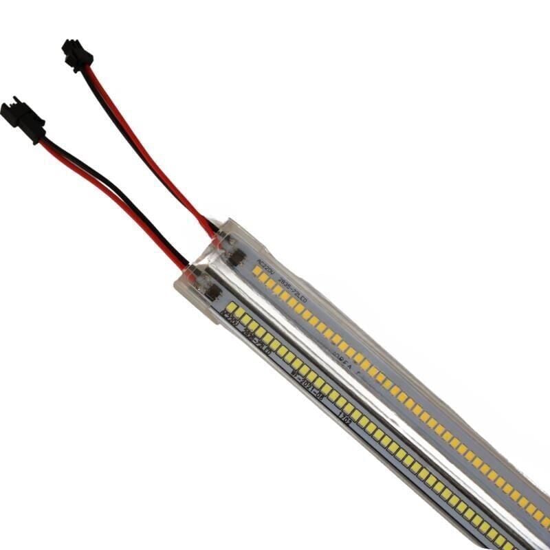220 Volt 2835 Çubuk Led 30 CM Kasalı Dim Edilebilir Bar Led 220V Beyaz 6000-6500K-Şeffaf Cam 30cm