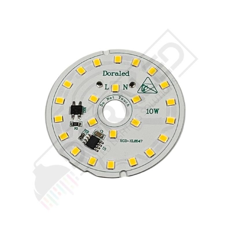 220Volt 10Watt Smd 2835 Ledli Led Modül Beyaz 10mm Delik Çaplı 22V 10W Avize Ledi 56mm(3 Adet)