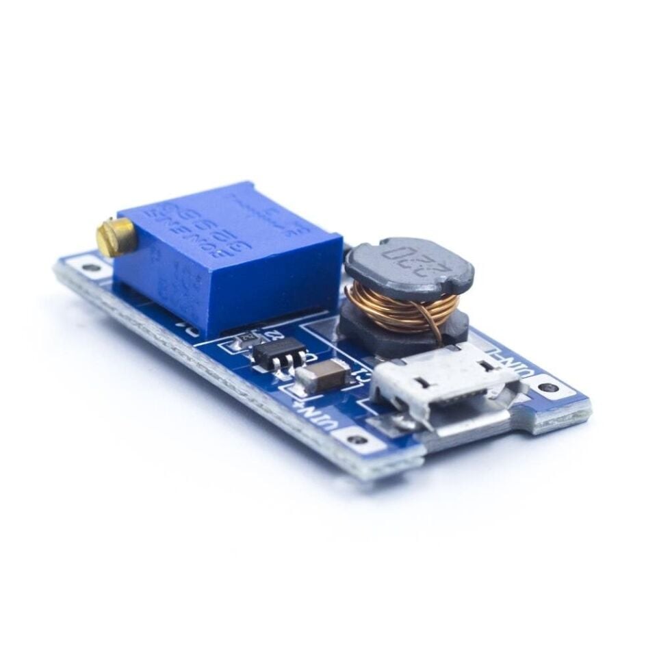 MT3608 2A DC-DC Voltaj Yükseltici Güç Modülü - Micro USB Çıkış