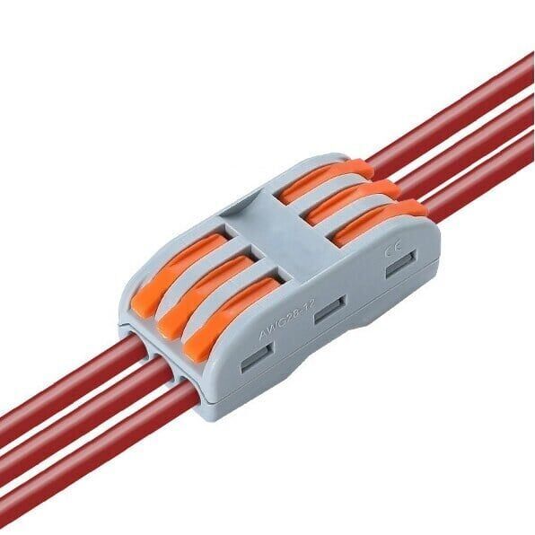 3 Giriş 3 Çıkış Vidasız Klemens - 12-28AWG CH-223