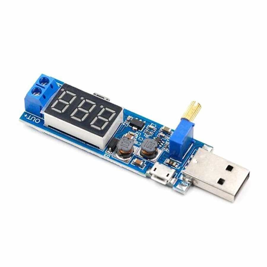 USB Voltaj Yükseltici Modül (5V 3.3V-24V)