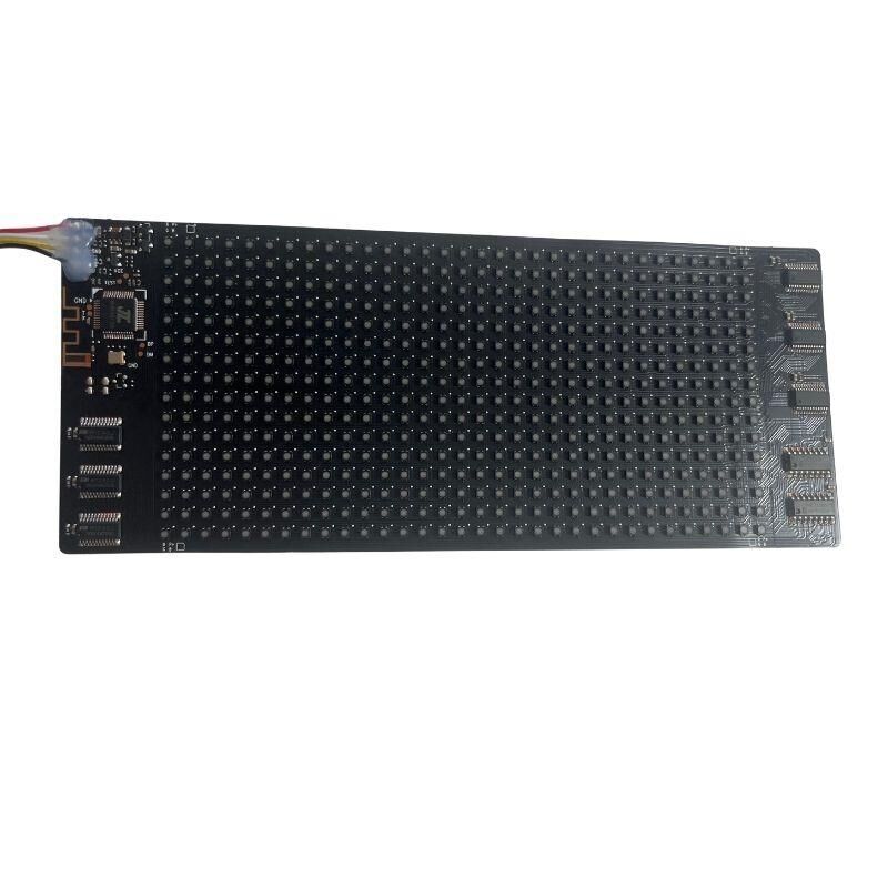 Bluetooth Lu Telefon Kontrollü Şapka Ekranı PB-1632 Flexible Matrix Led Ekran 5V 16*32 dots 170*70mm