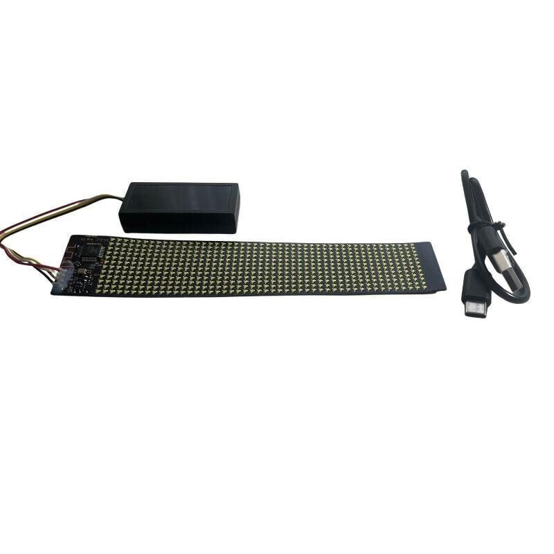 Bluetooth Lu Telefon Kontrollü Şapka Ekranı PB-1248 Flexible Matrix Led Ekran 5V 12*48 dots 152*32mm