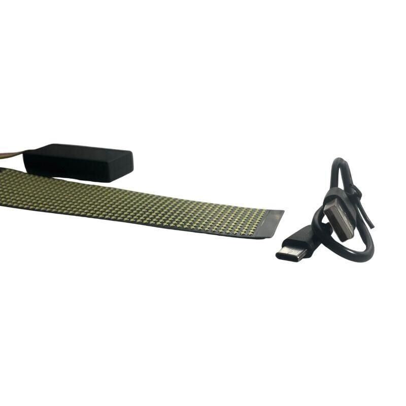 Bluetooth Lu Telefon Kontrollü Şapka Ekranı PB-1248 Flexible Matrix Led Ekran 5V 12*48 dots 152*32mm