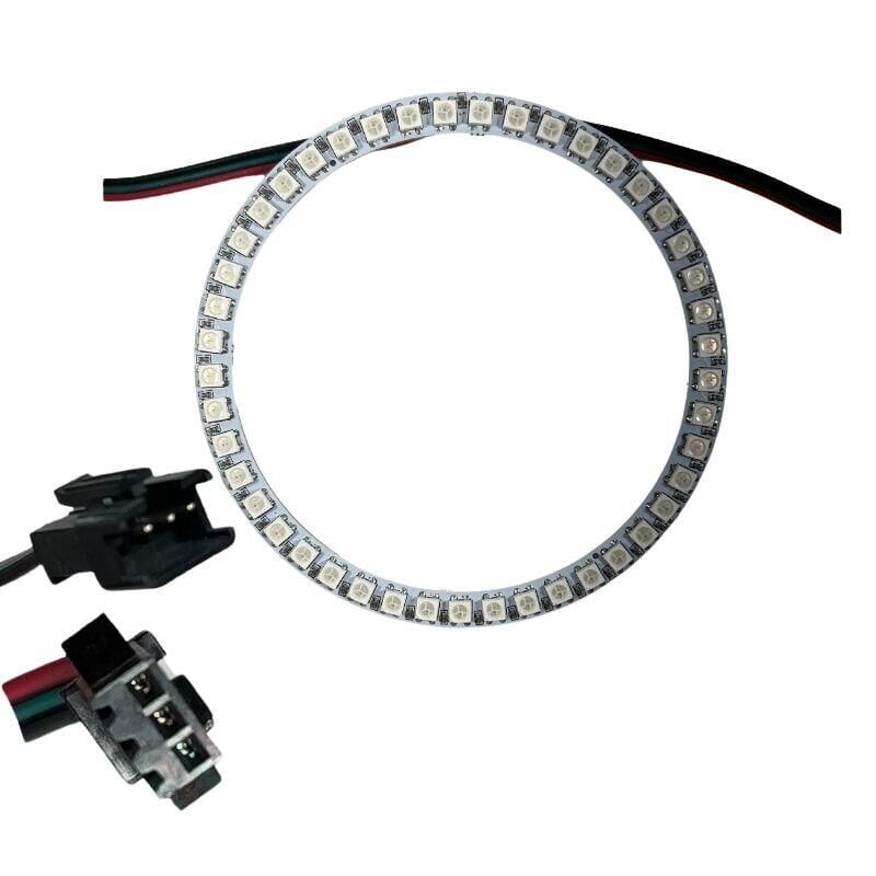 WS2812B Matrix Dijital Yuvarlak Pixel Led 45 Led Halka ARGB Magic Led Ayrı Ayrı Adresli Matrix Ekran 5V Dış Çap 120mm İç Çap 100mm