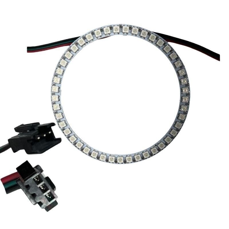 WS2812B Matrix Dijital Yuvarlak Pixel Led 45 Led Halka ARGB Magic Led Ayrı Ayrı Adresli Matrix Ekran 5V Dış Çap 120mm İç Çap 100mm