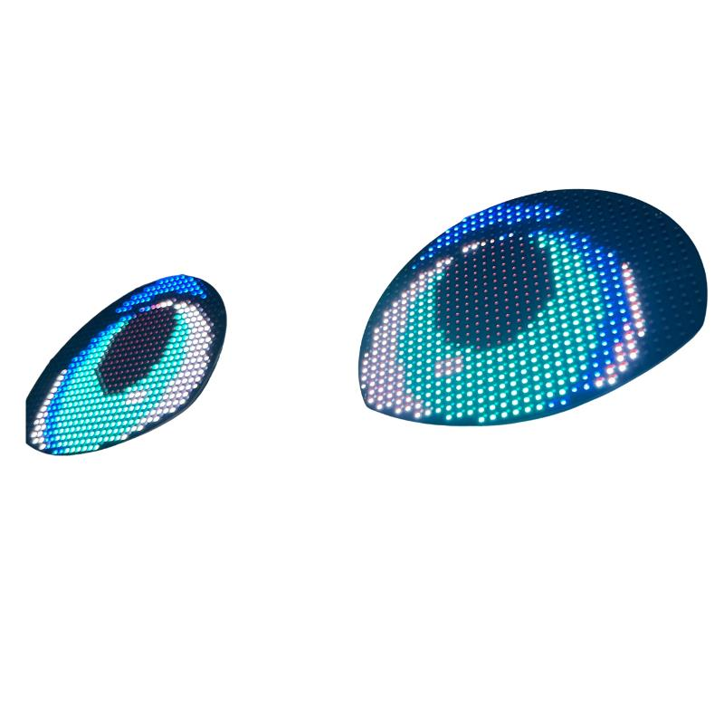 PB-3264 Araç Far Ledi Bluetooth Kontrollü Matrix Led ŞEYTAN GÖZ-DEVİL EYE 12V 1,5M KABLO 32*64 dots 100*87mm