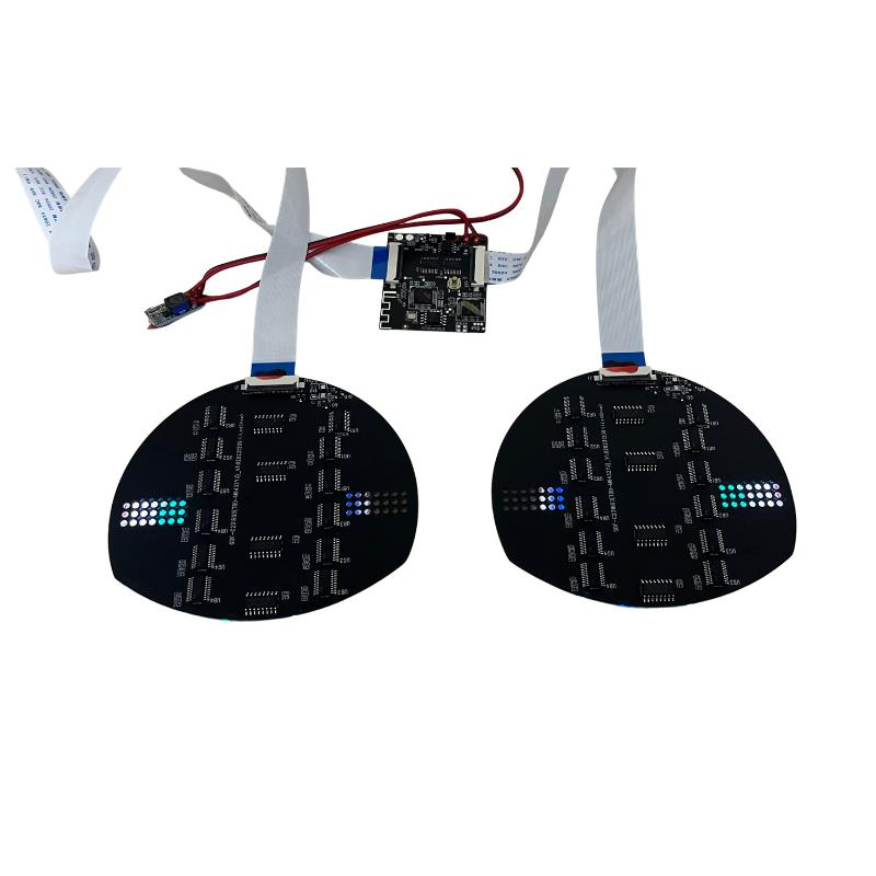 PB-3264 Araç Far Ledi Bluetooth Kontrollü Matrix Led ŞEYTAN GÖZ-DEVİL EYE 12V 1,5M KABLO 32*64 dots 100*87mm