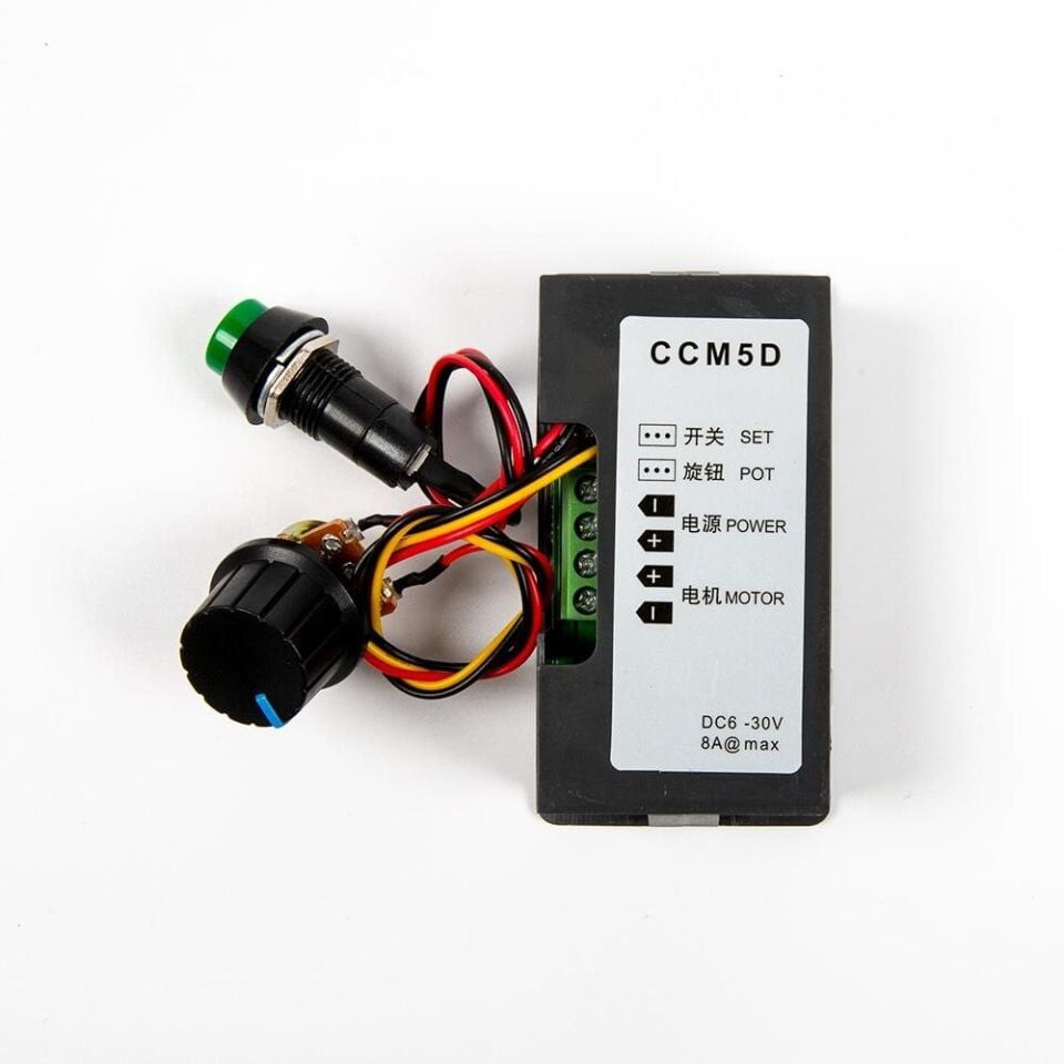 CCM5D 6V-24V 5A PWM DC Motor Hız Kontrol Kartı - Dijital LED Ekranlı