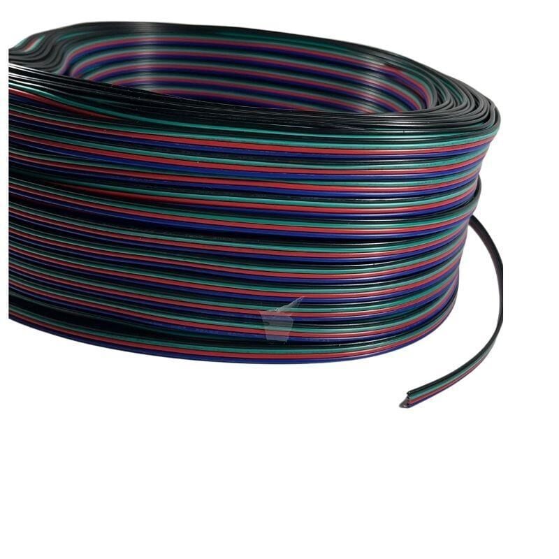 Rgb Kablo 4 Lü Şerit Led Kablosu 4X0.22 Kalaylı %100 Bakır 100m
