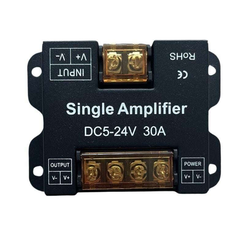 DİMMER-Tek Kanal Led Amplifier- Repeater Güçlendirici 12-24V 30A