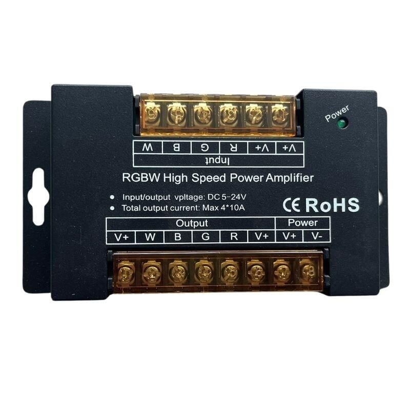 RGBW Led Amplifier- Repeater Güçlendirici 12-24V 4x10A 40A