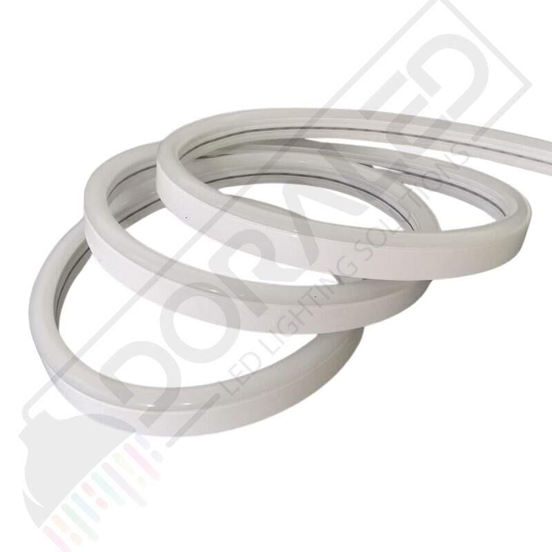 12x12mm 2700K Gün Işıgı 12 Volt 25 Metre Flat Mobilya Neon Led 2,5Cm de Bir kesilebilir - Mobilya Gömme Düz Neon 12V 25M