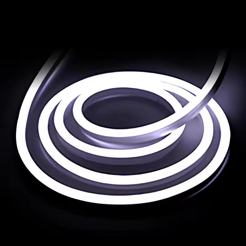12x12mm 2700K Gün Işıgı 12 Volt 25 Metre Flat Mobilya Neon Led 2,5Cm de Bir kesilebilir - Mobilya Gömme Düz Neon 12V 25M