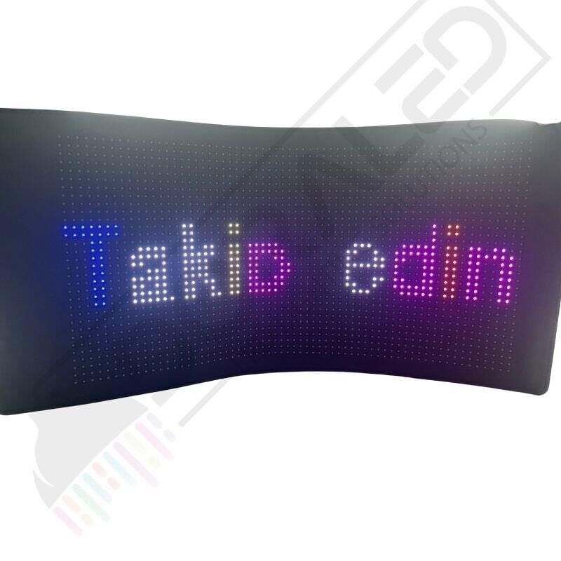 Bluetooth Lu Telefon Kontrollü S3264 Flexible Matrix Led Ekran 5V (360*200mm)