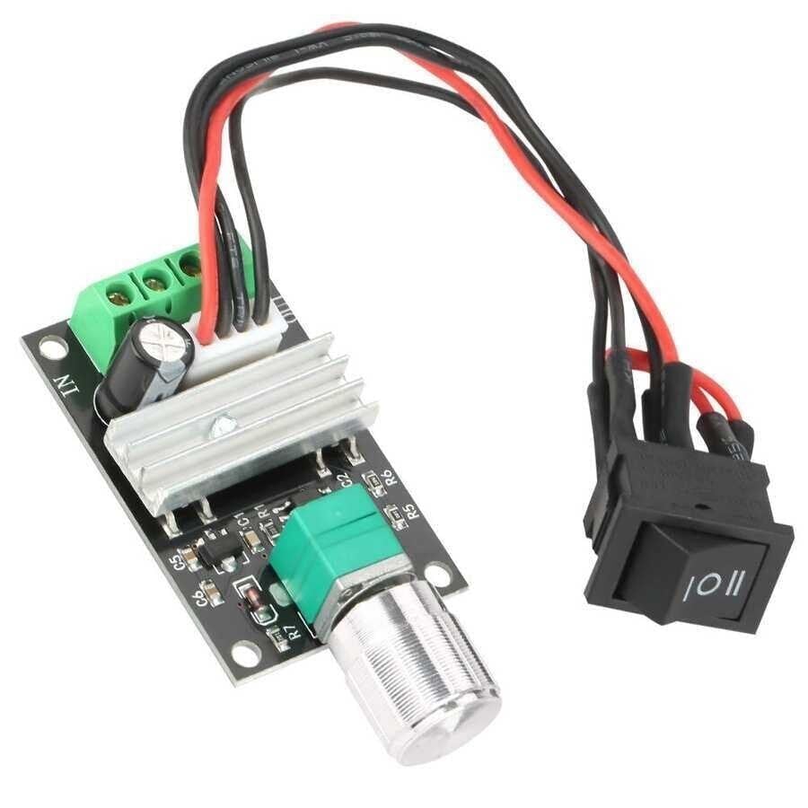6V 12V 24V 3A 80W Ayarlanabilir Çift Yönlü PWM Motor Hız Kontrol Kartı