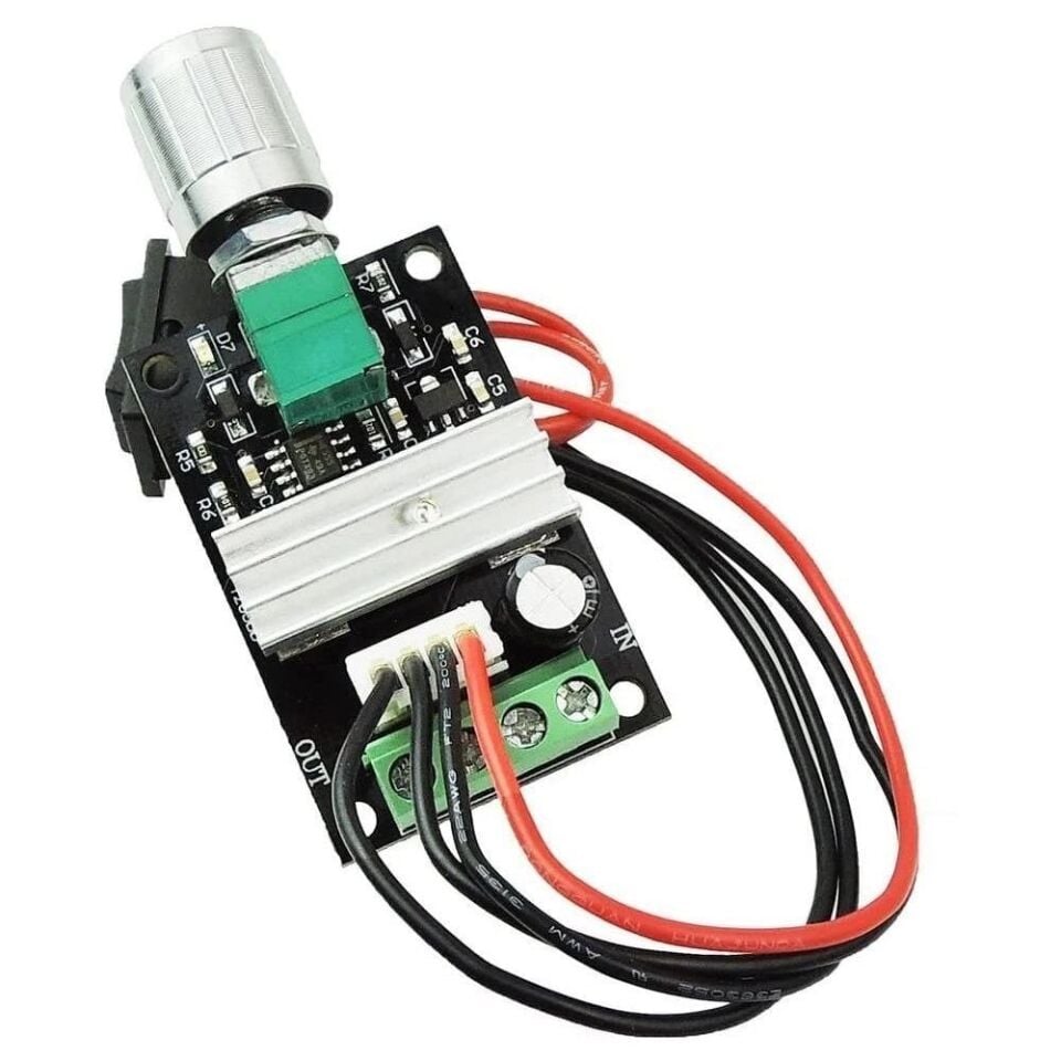 6V 12V 24V 3A 80W Ayarlanabilir Çift Yönlü PWM Motor Hız Kontrol Kartı