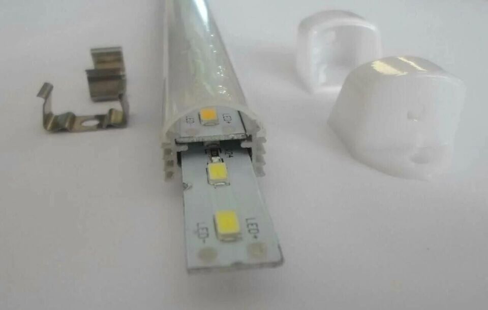 Lineer Alüminyum Boş Kasa Profil - Led Bar Boş Kasa Opak Cam 1Metre
