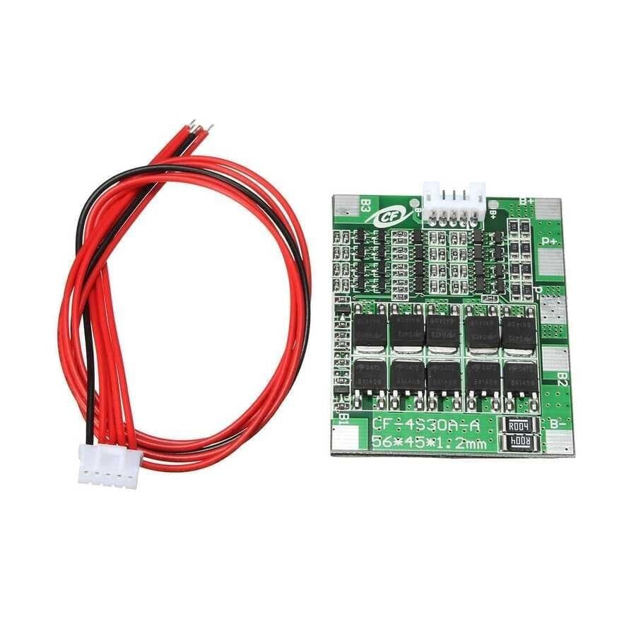 4S 30A 14.8V BMS 18650 Li-ion LiPo Batarya Denge Koruma Kartı