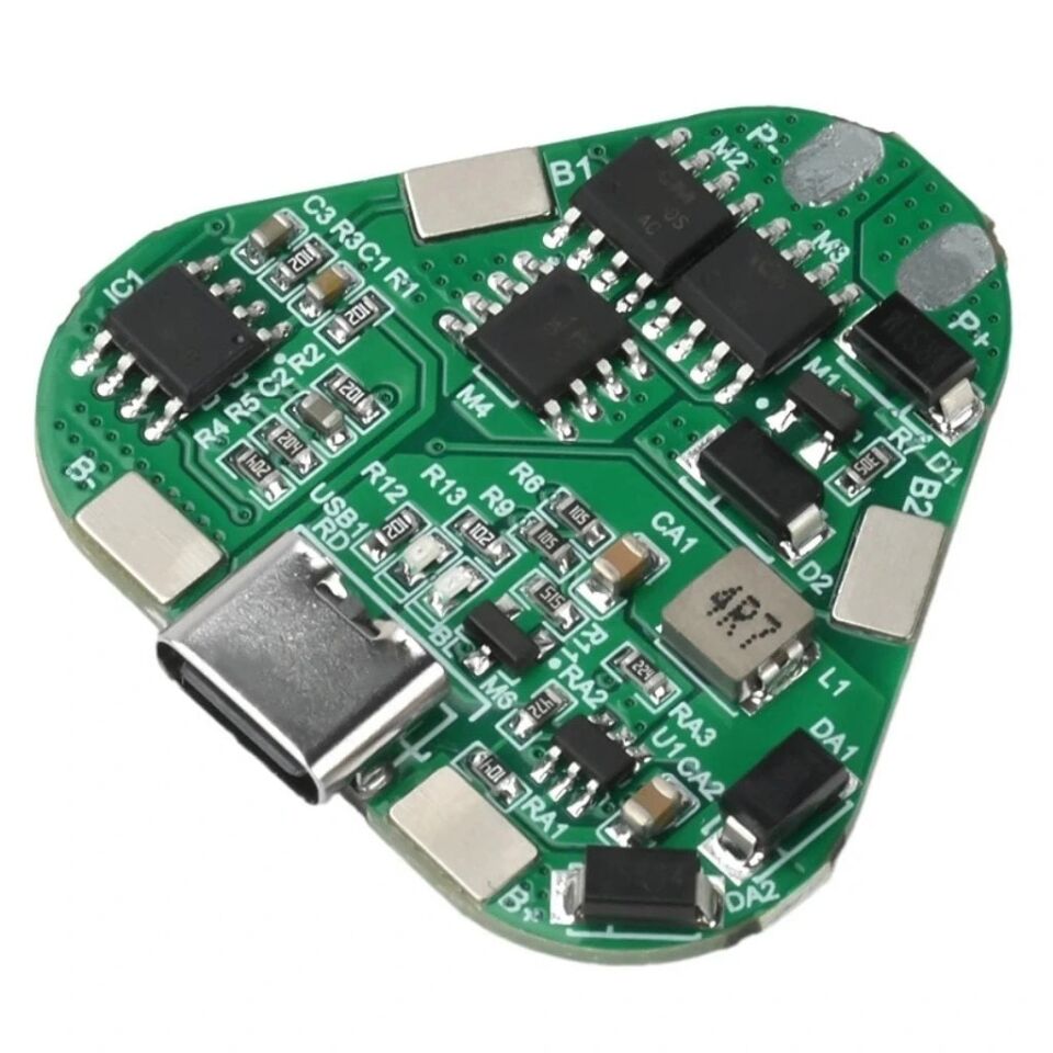 3S 20A 12.6V BMS 18650 Li-ion Type-C Şarjlı Batarya Koruma Kartı