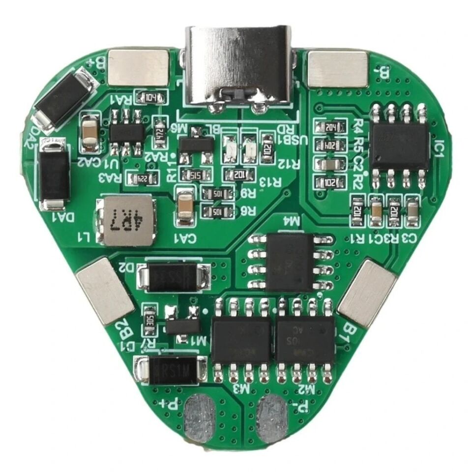 3S 20A 12.6V BMS 18650 Li-ion Type-C Şarjlı Batarya Koruma Kartı