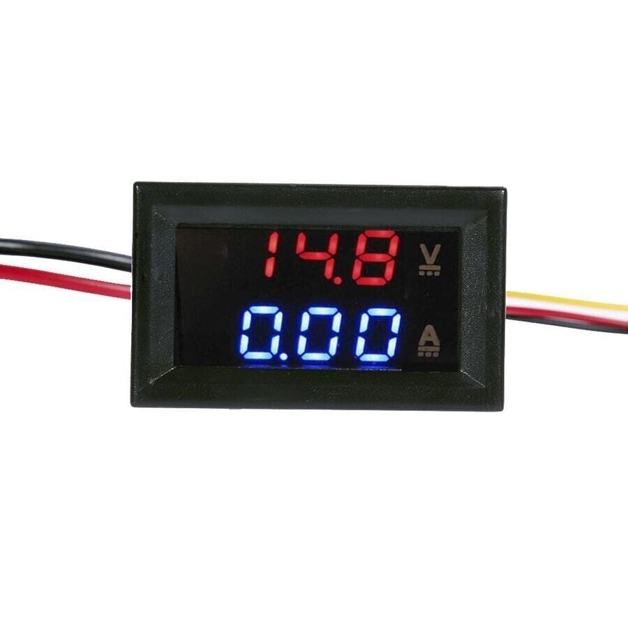 Dijital Voltmetre Ampermetre DC 100V 10A