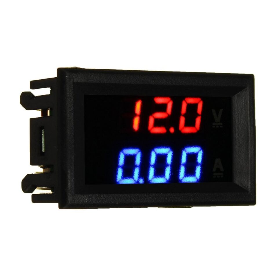 Dijital Voltmetre Ampermetre DC 100V 10A