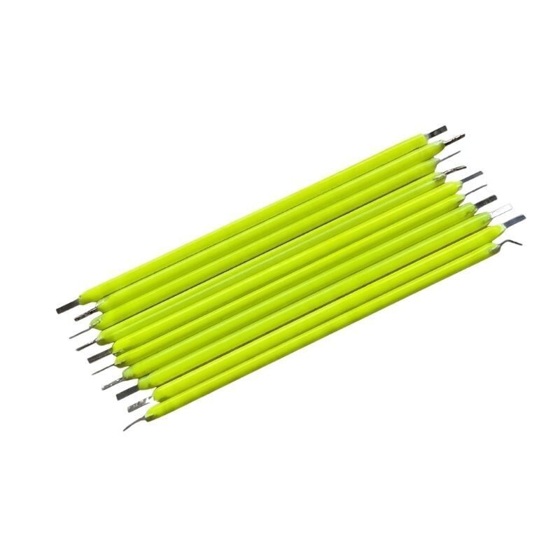 3V 68MM LED YEŞİL FİLAMENT RETRO TUNGSTEN LED 10 ADET