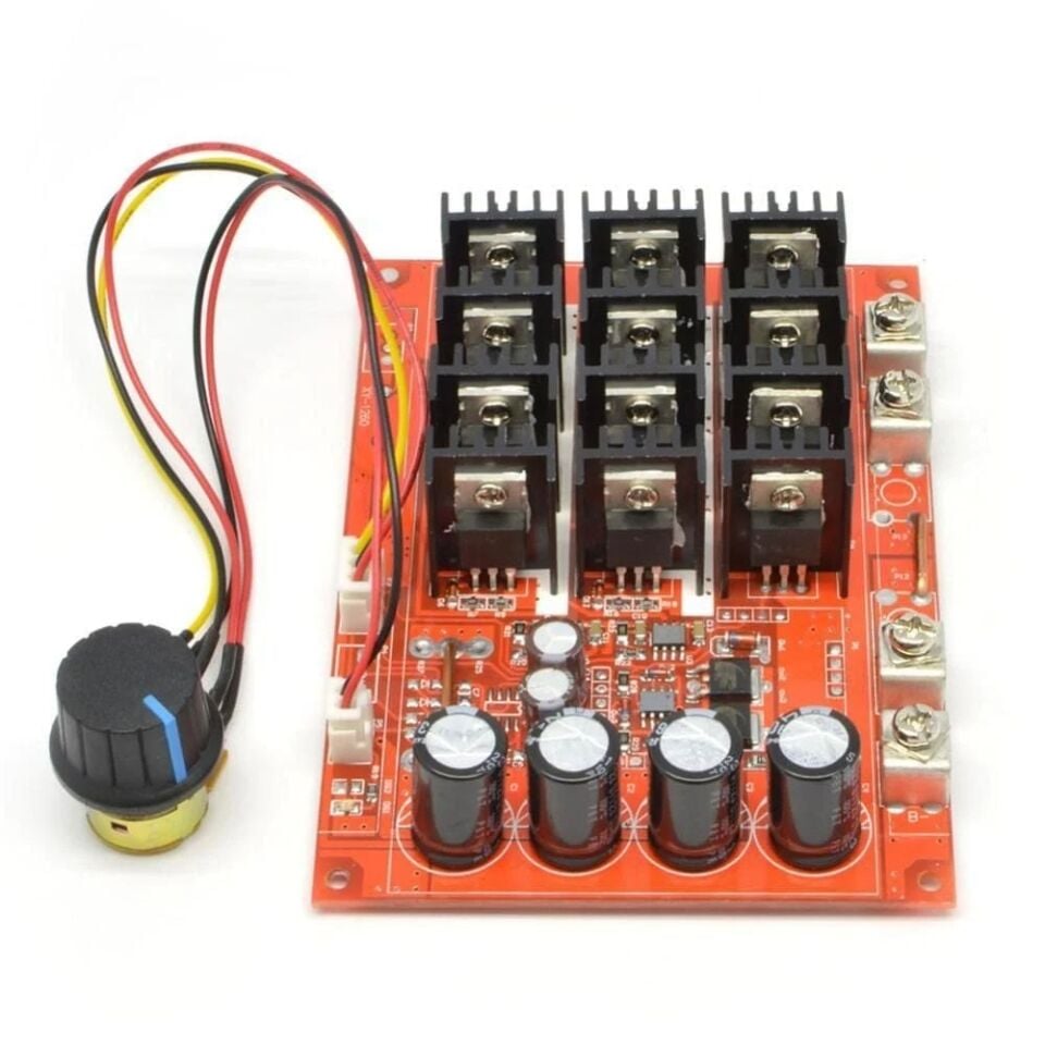 MAX DC 10V-50V 60A 3000W PWM Motor Hız Kontrol Kartı