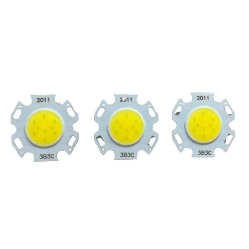 12V 5W Cob Led Beyaz 6000Kelvin 20mm 12 Volt  5 Watt Cob Led (3 Adet)