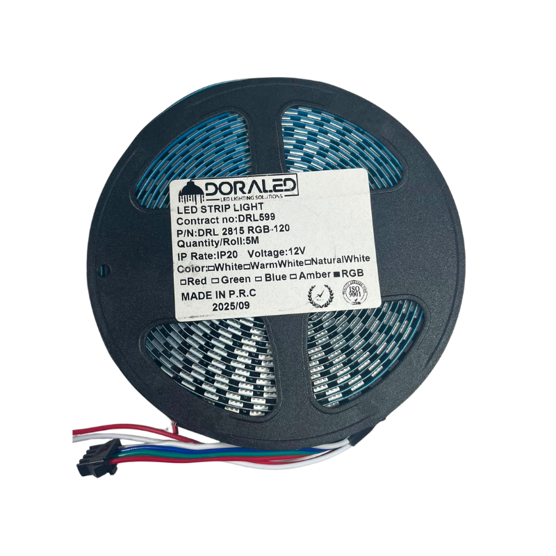 WS2815B 120 Ledli ARGB 12V Tek Tek Adreslenebilir Pixel Şerit Led Magic Led 5M