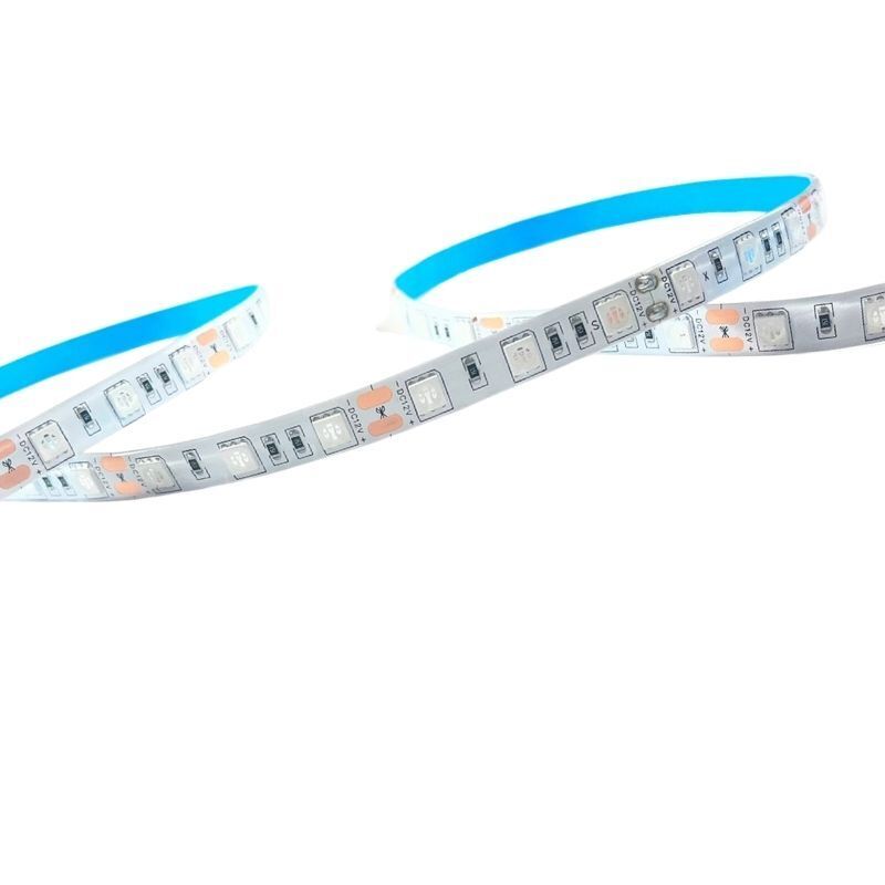 UV Şerit LED Üç Çipli 5050 SMD 60/m Dış Mekan 5mt 12V Black Light 10MM