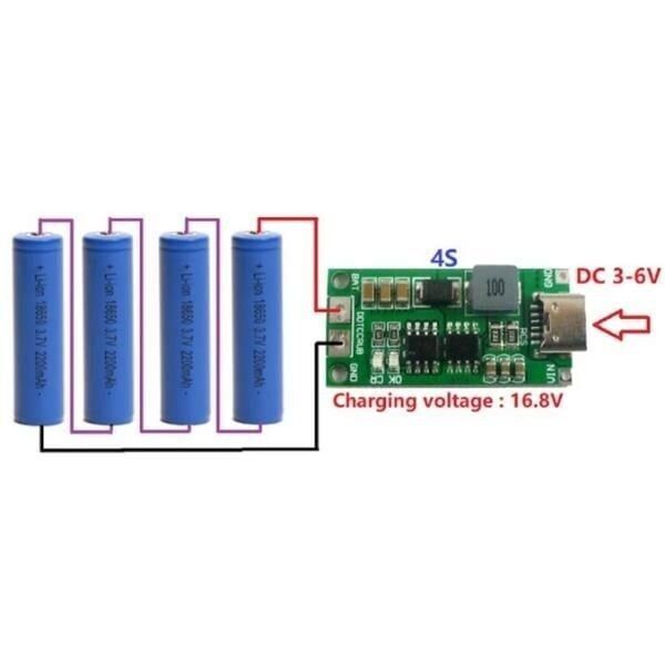 4S 16.8V 2A Li-ion & LiPo Batarya Şarj Devre