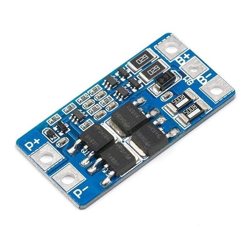 2S 10A BMS Lityum Li-ion Batarya Koruma Kartı - 7.4V