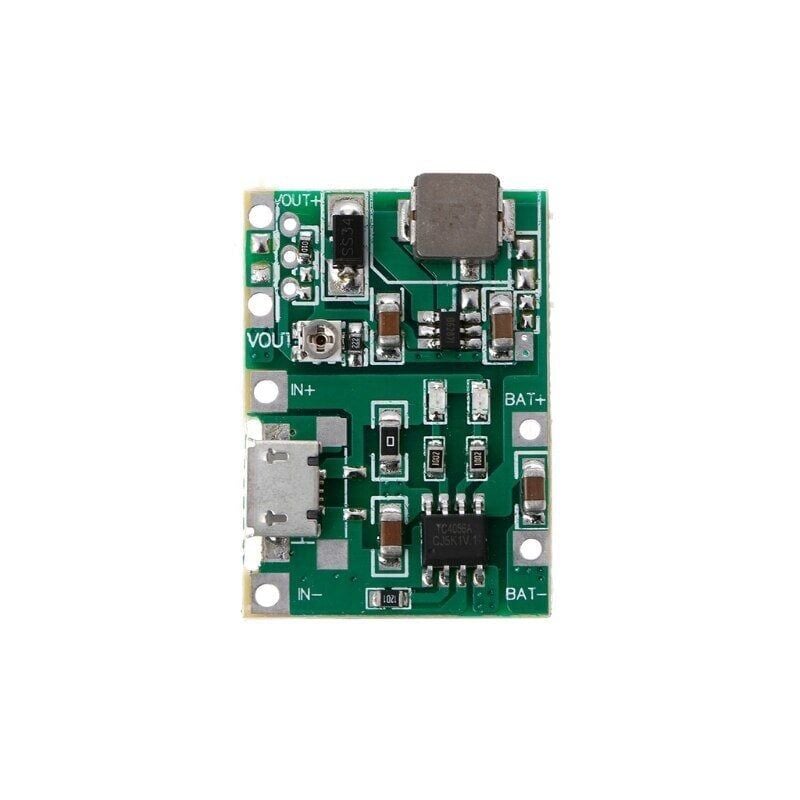 TP4056 Batarya Şarj Cihazı ve Voltaj Yükseltici 3.7V 4.2V Micro USB