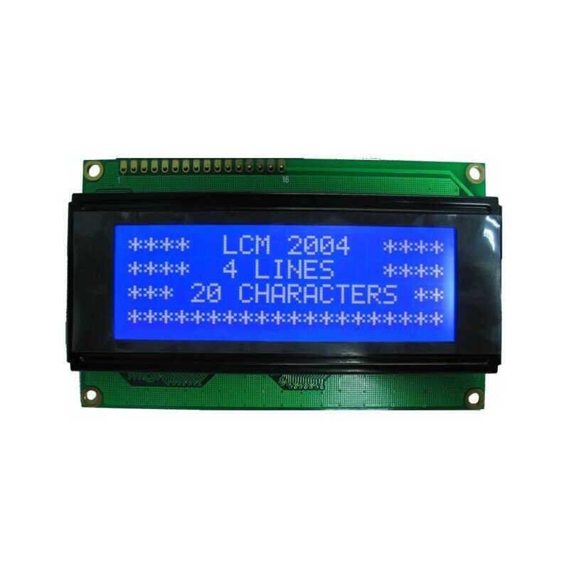 4x20 LCD Ekran Mavi