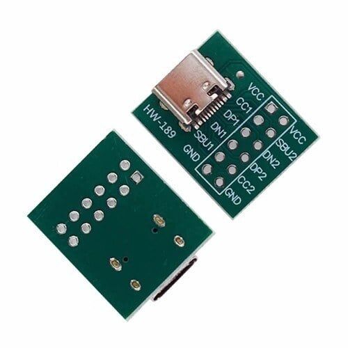USB Type-C 12 Pin DIP PCB Konnektör