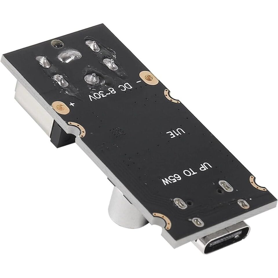 PD65W Type-C USB QC3.0 5V 9V 12V 20V Hızlı Şarj Modülü – 2.1x5.5 Jack