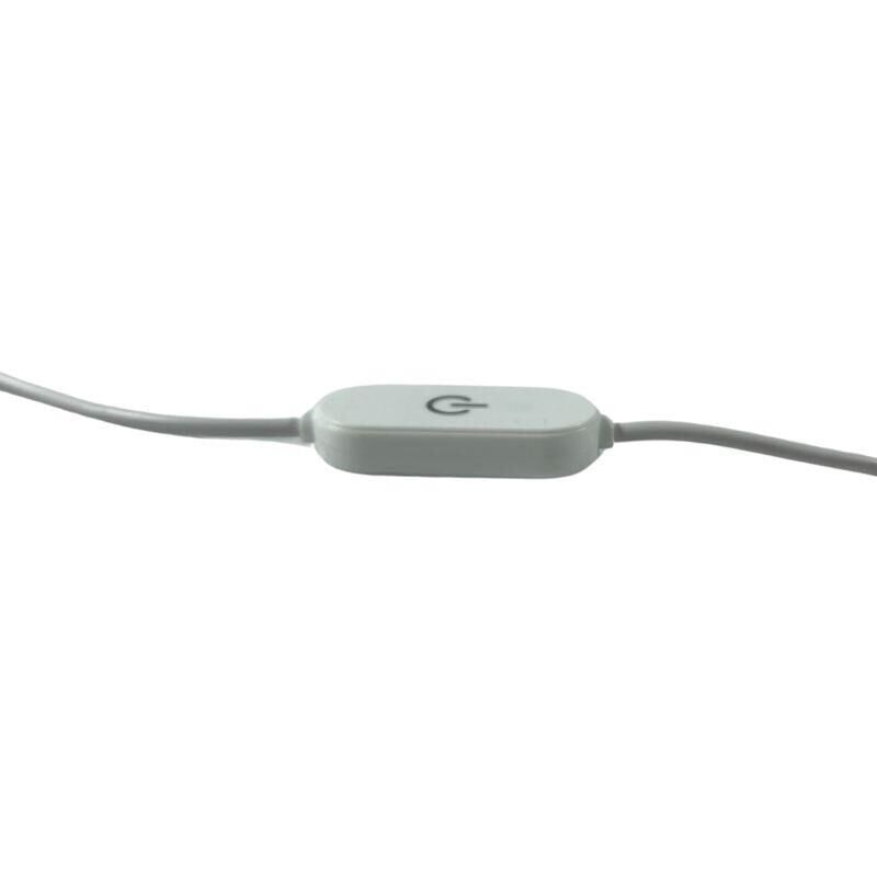 100 cm Touch-Dokunmatik Dimmer + On Off USB Erkek Kablo 2 Amper Ucu Açık Beyaz USB Kablo