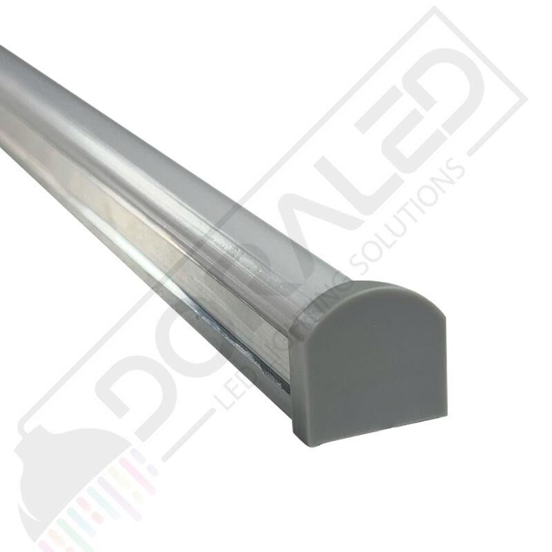 Alüminyum Boş Kasa Led Profil Yerli Kasa Şeffaf Cam 120Cm