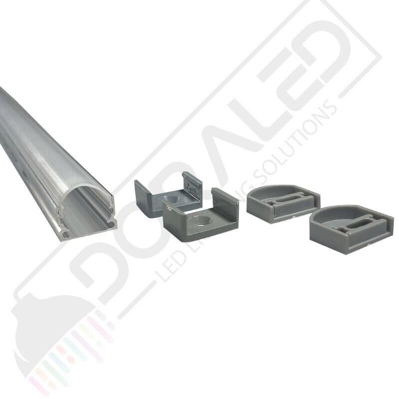 Alüminyum Boş Kasa Led Profil Yerli Kasa Opak Cam 200Cm