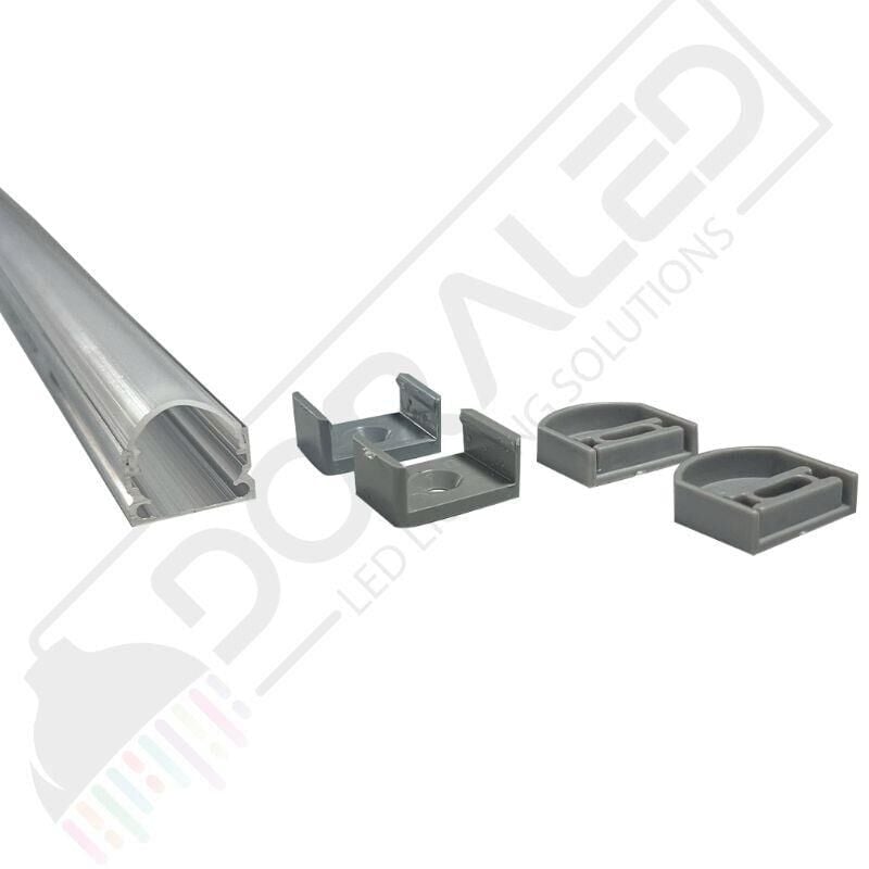 Alüminyum Boş Kasa Led Profil Yerli Kasa Opak Cam 200Cm